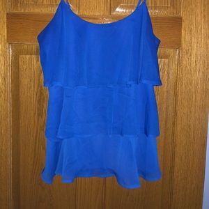 Candie’s three ruffle tank top